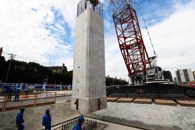 &ldquo;搭積木&rdquo;造橋更精準(zhǔn)了:S26公路入城段下部結(jié)構(gòu)全面啟動,明年底全線完工