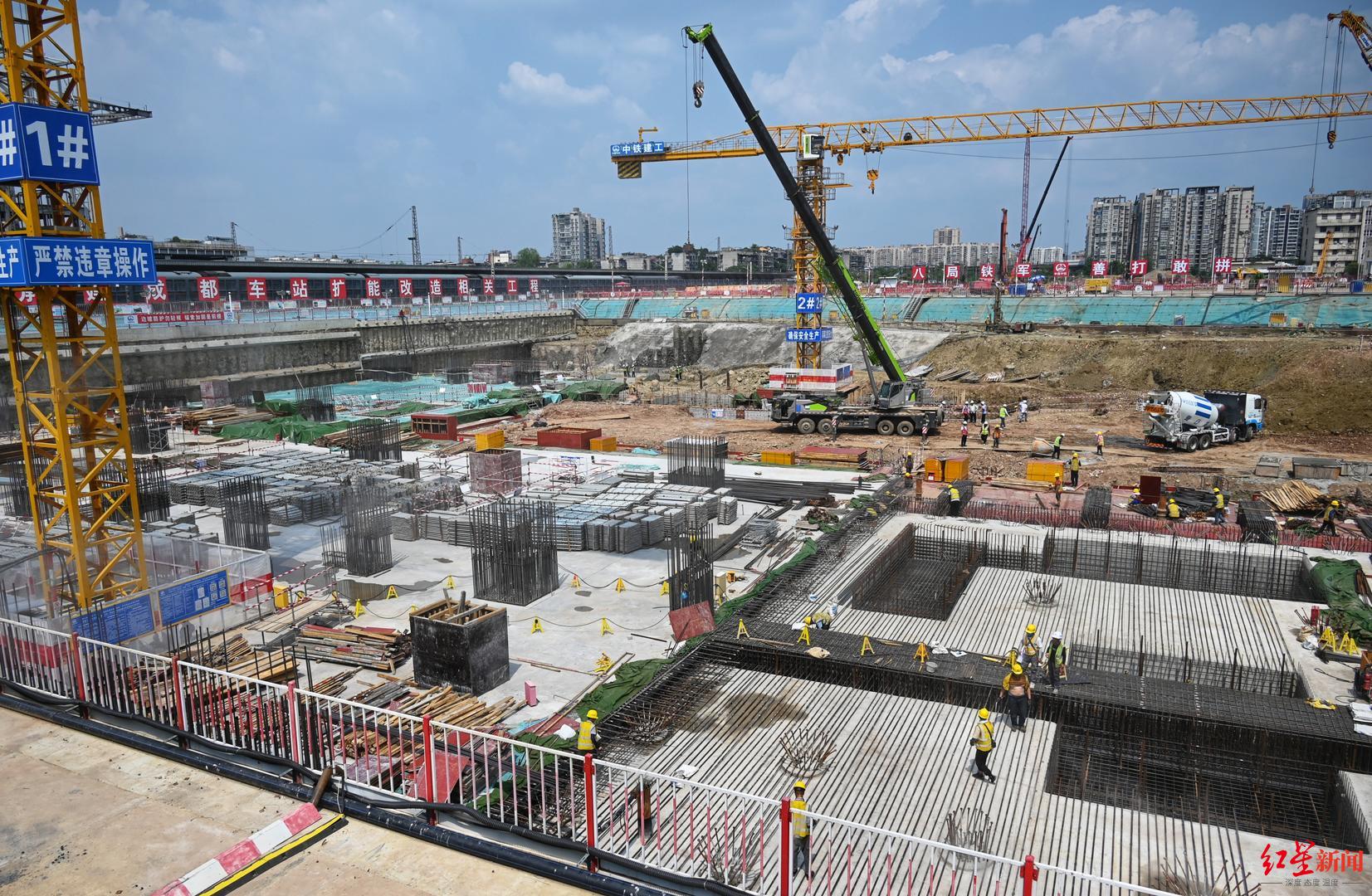 火車北站擴能改造進入二階段施工，商貿大道下穿隧道預計年內通車